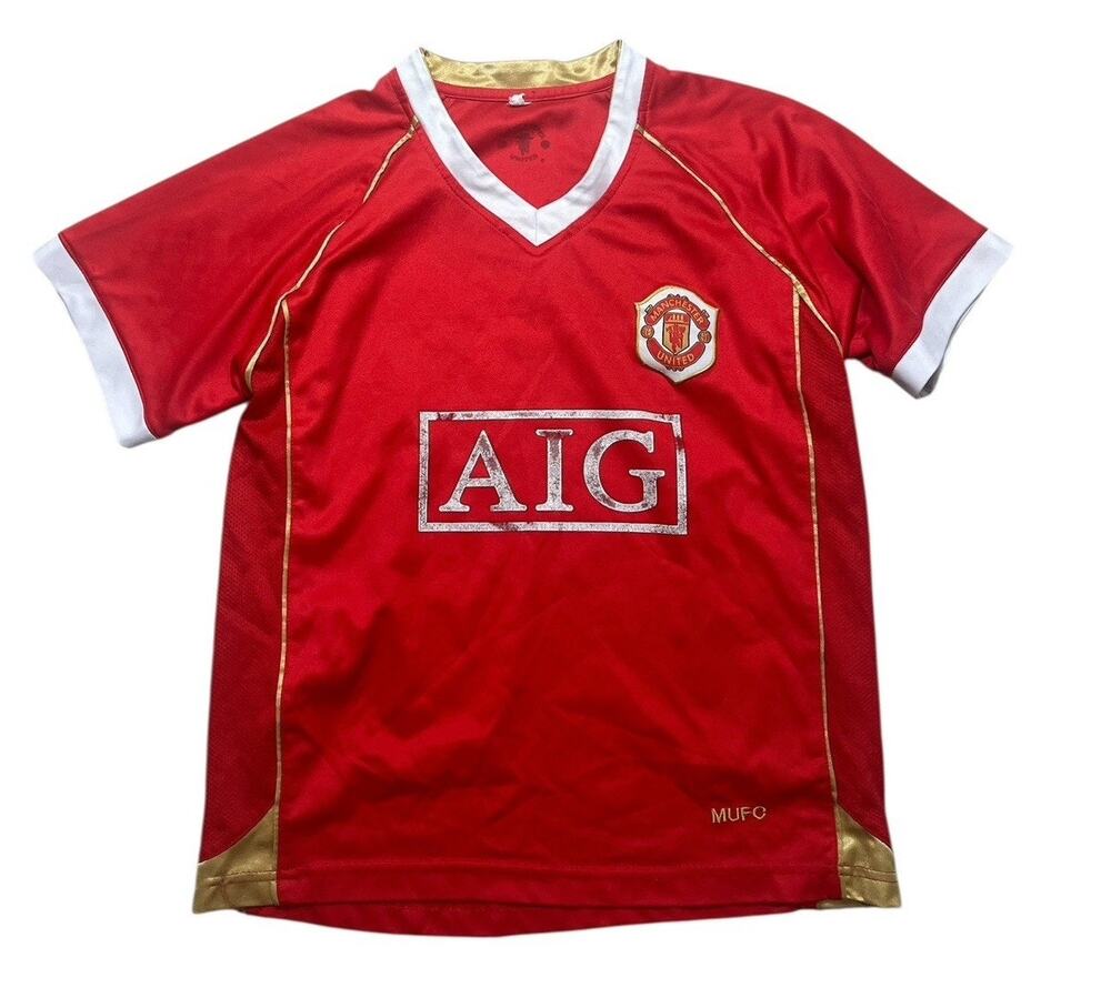 Nike Manchester United Jersey Small Rooney 8 Soccer Football Shirt Adults Red